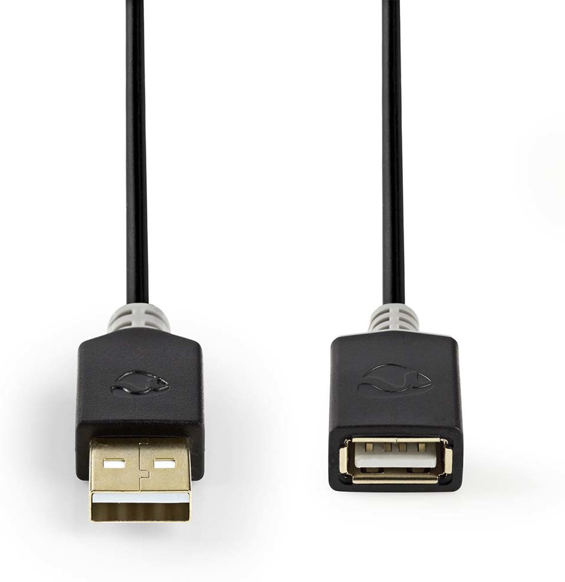 USB 2.0 Cable | A Male - A Female | 2.0 m | Anthracite